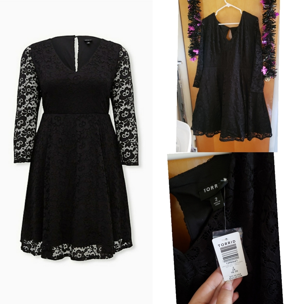 Nwt Lace Skater Dress